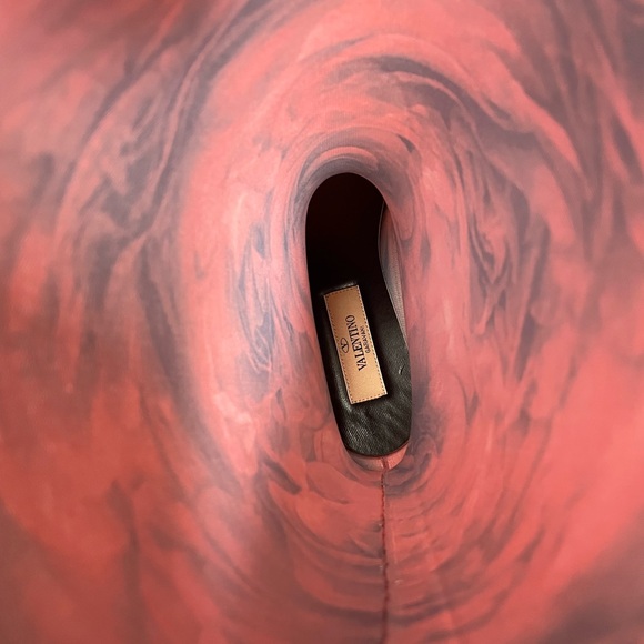 Valentino Garavani tall flat rain boots red flowers 38 - Picture 7 of 11